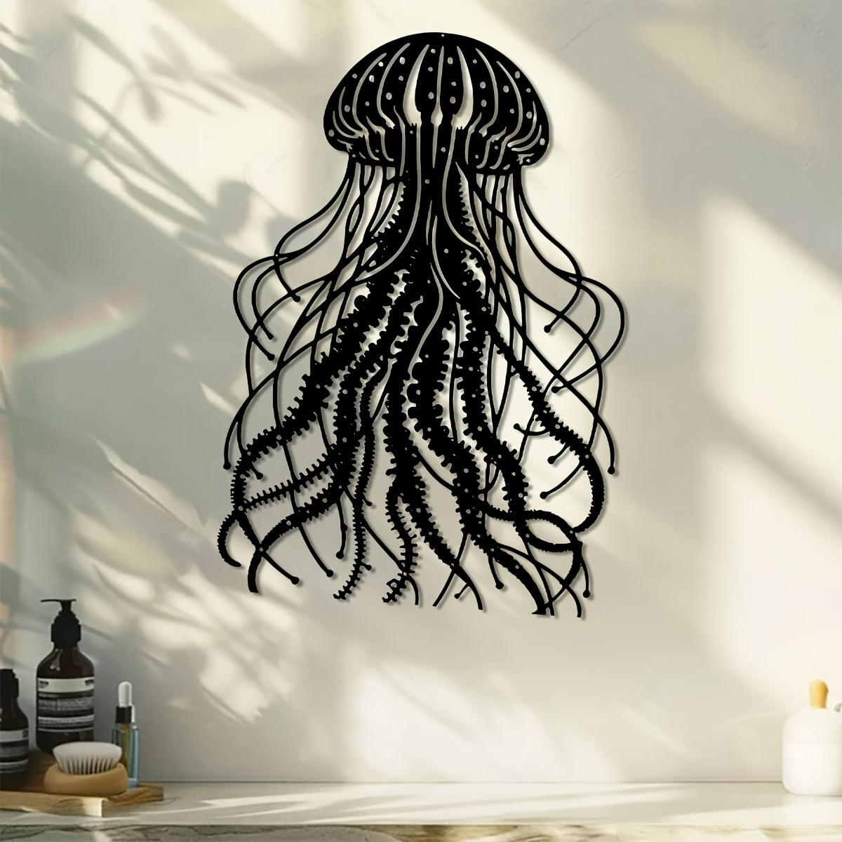 Art Craft Jellyfish - CIFBUY Sculpture murale en métal en
