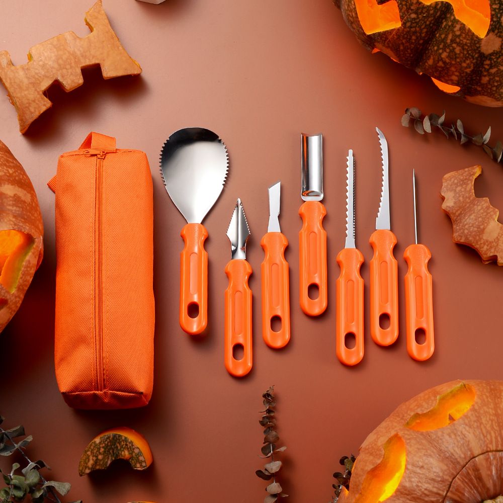 Art And Craft Vegetable - Kit de sculpture de citrouille d'halloween,