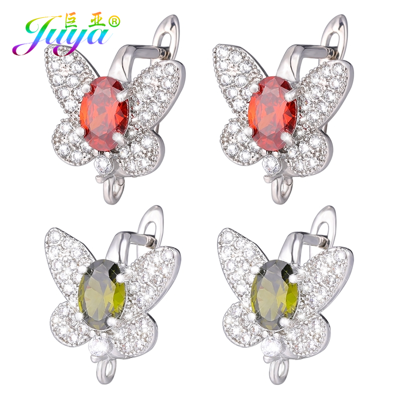 Art Craft Activity - Juya-Boucles d'Oreilles Papillon Plaquées Or Argent,