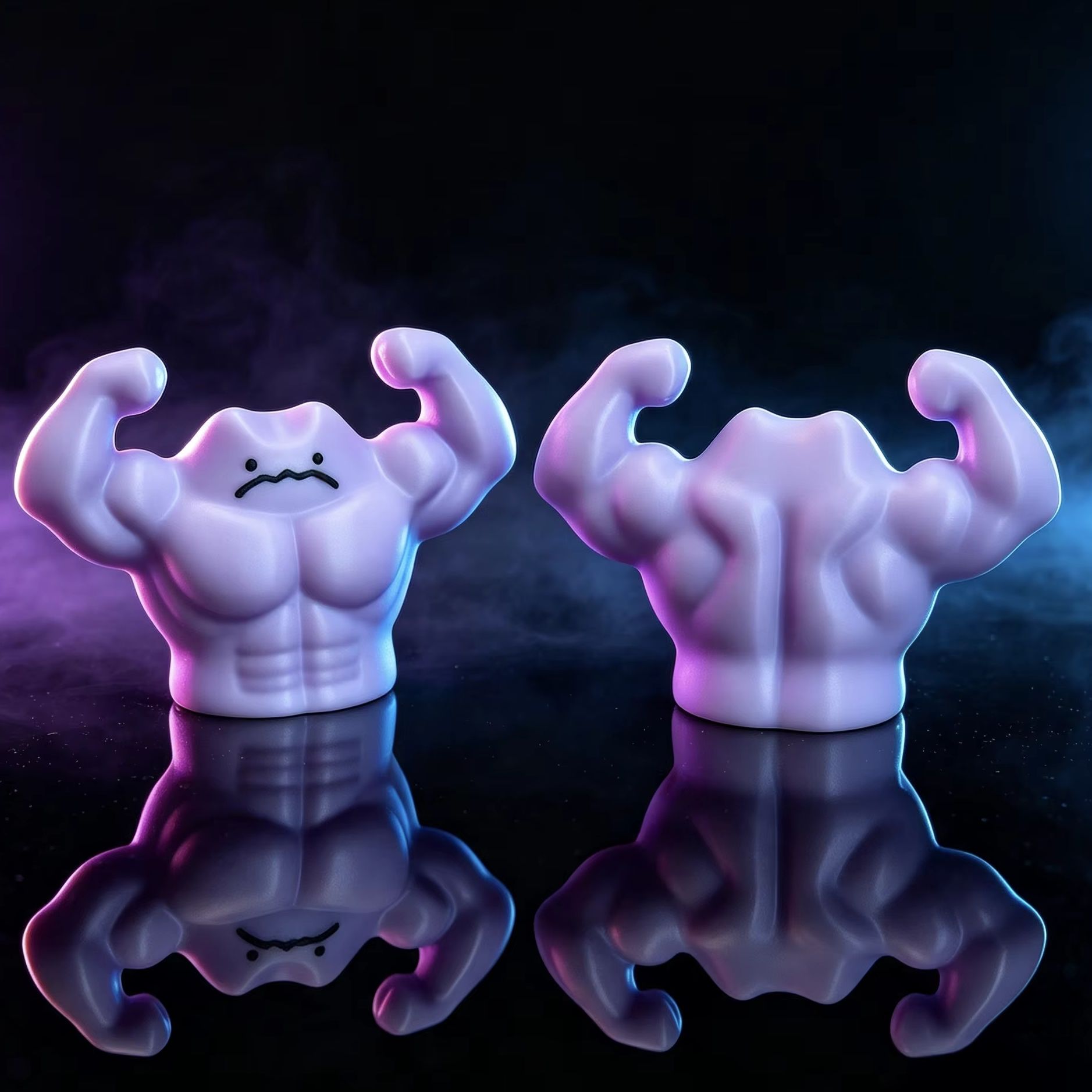 Art Craft Activity - Sculpture Pokémon fantaisie anti-stress, Ditto musclé