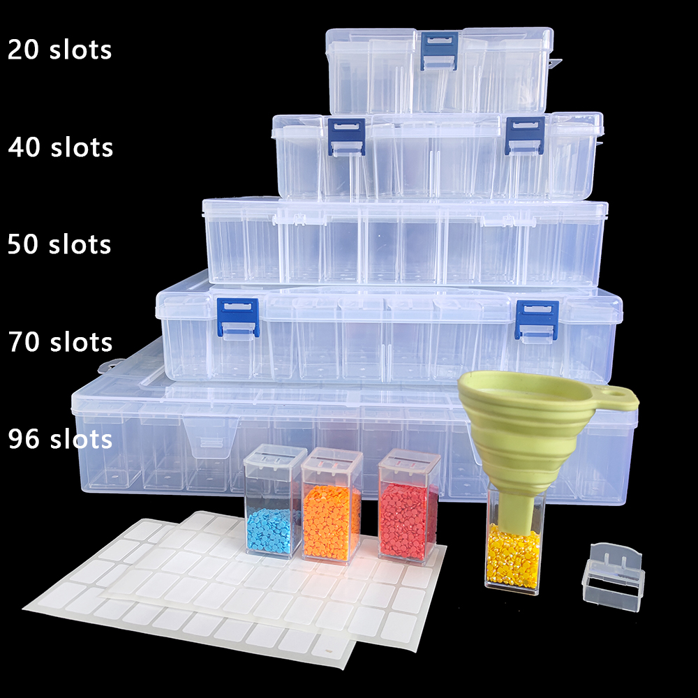 Art Craft Shop - Boîte de rangement carrée en plastique