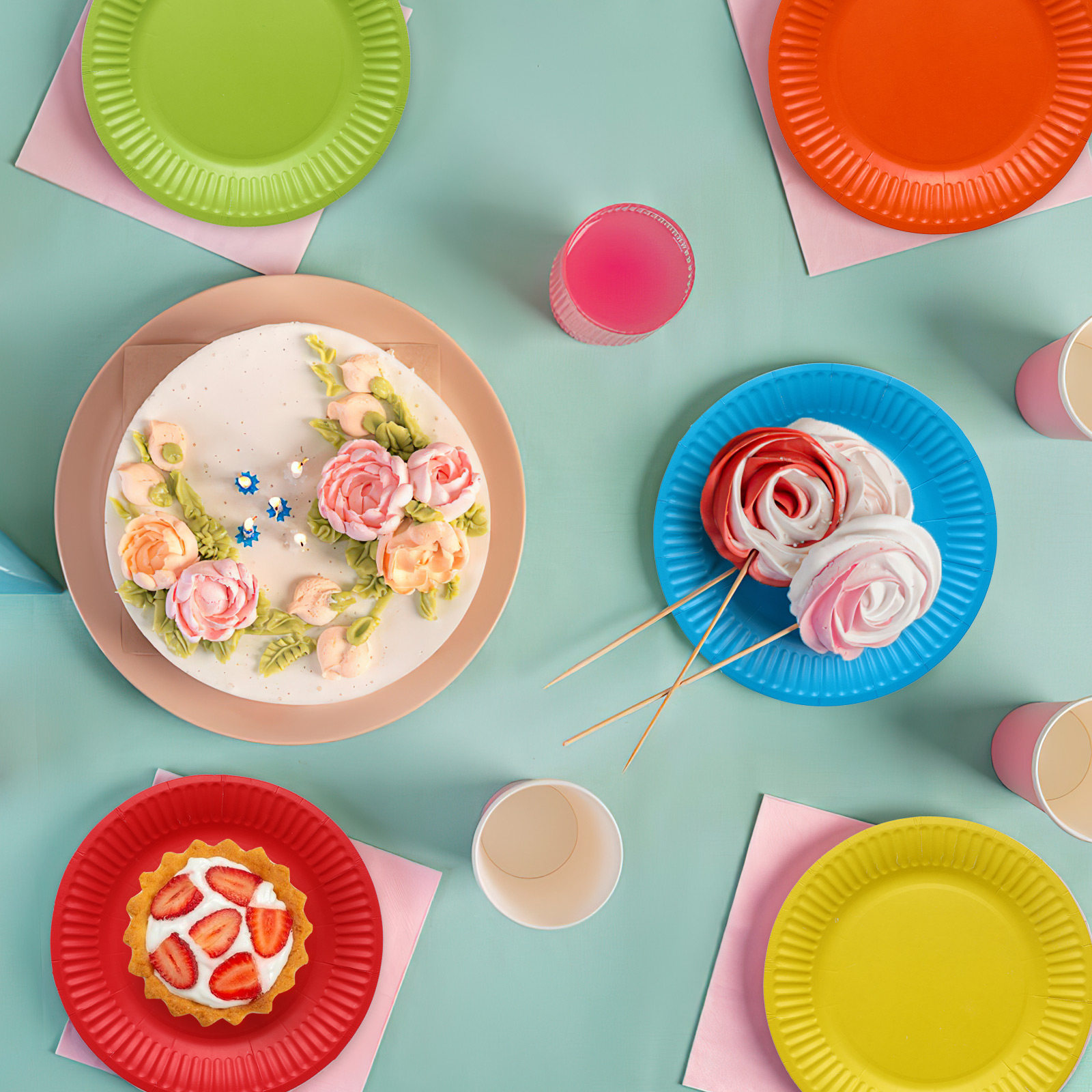 Art Craft Using Paper Plates - 48 assiettes rondes en papier robustes