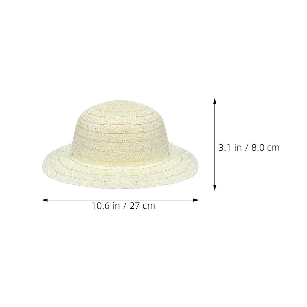 8 chapeaux de paille blancs po - Art Craft Activity avis et prix