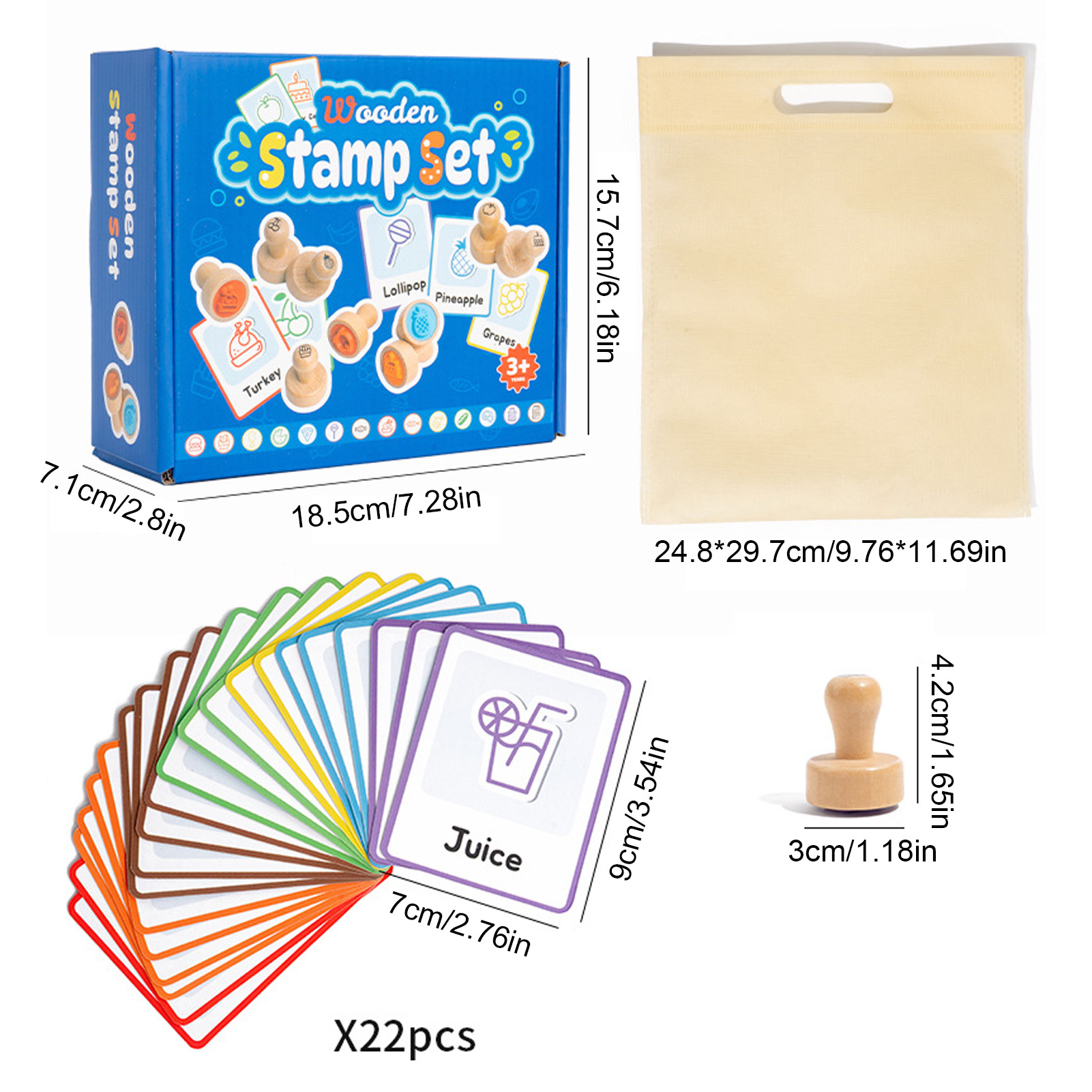 Tampons en bois naturel pour e - Art And Craft Vegetable avis et prix