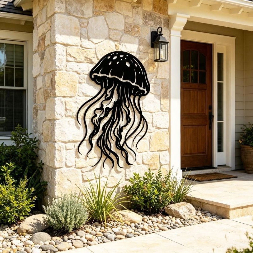 CIFBUY Sculpture murale en mét - Art Craft Jellyfish avis et prix
